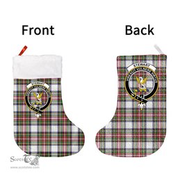 Scottish Stewart Dress Modern Clan Tartan Christmas Stocking - Crest Classic
