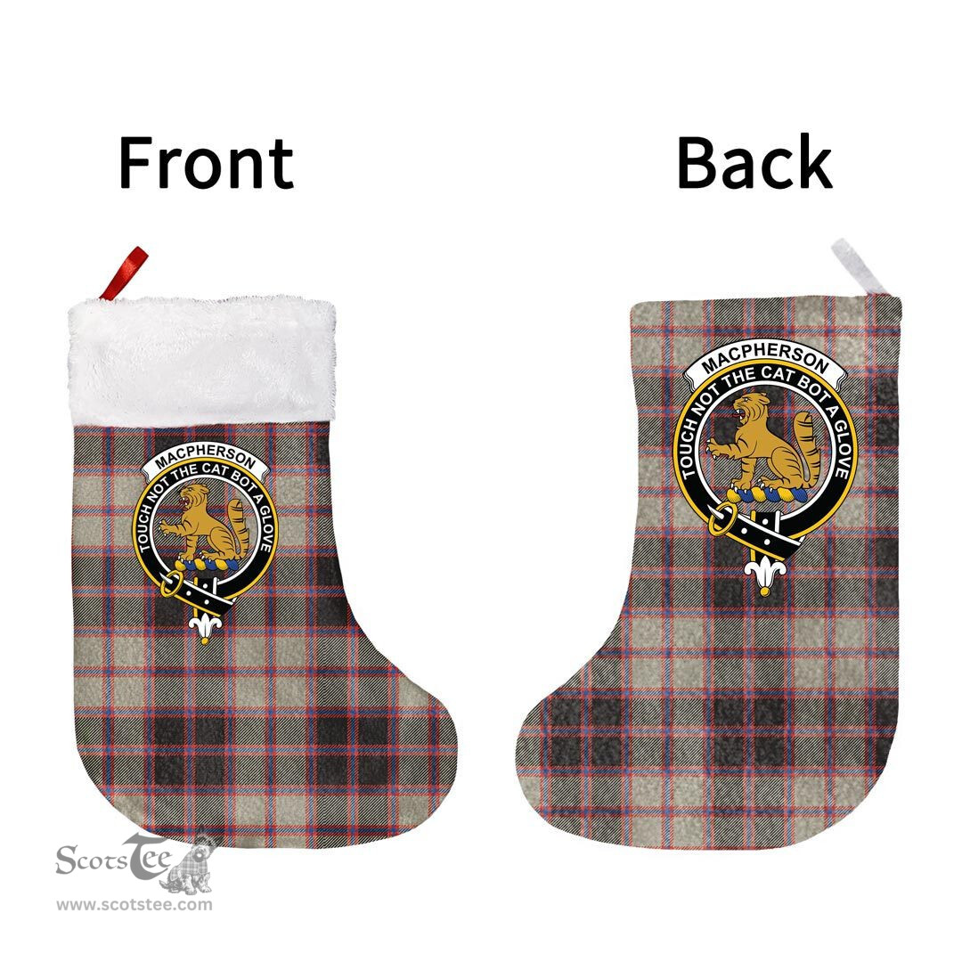 Scottish MacPherson Hunting Ancient Clan Tartan Christmas Stocking - Crest Classic