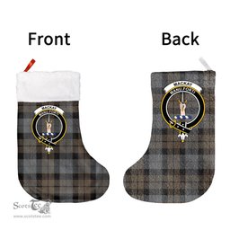 Scottish MacKay Weathered Clan Tartan Christmas Stocking - Crest Classic