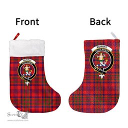 Scottish Murray of Tulloch Modern Clan Tartan Christmas Stocking - Crest Classic