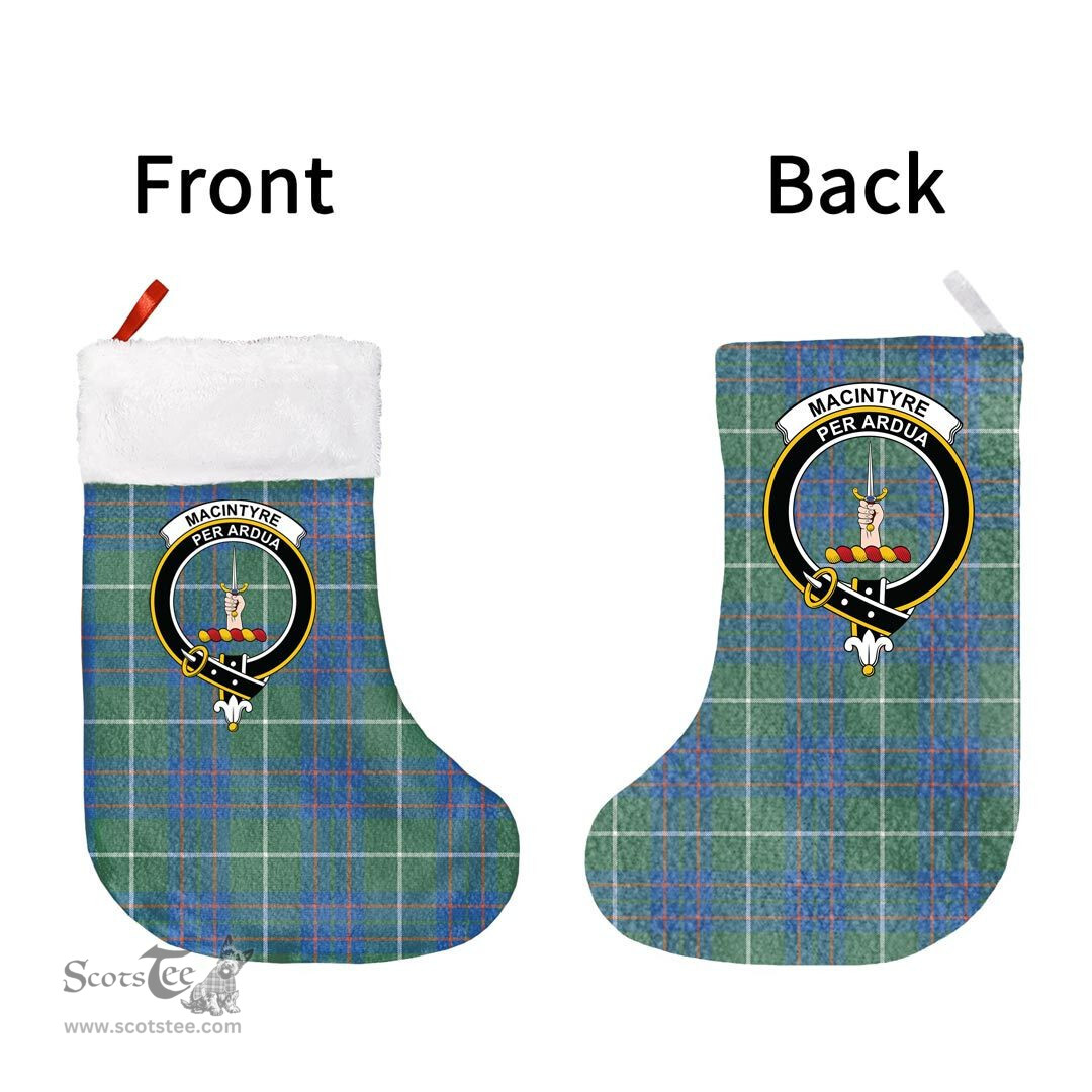 Scottish MacIntyre Hunting Ancient Clan Tartan Christmas Stocking - Crest Classic