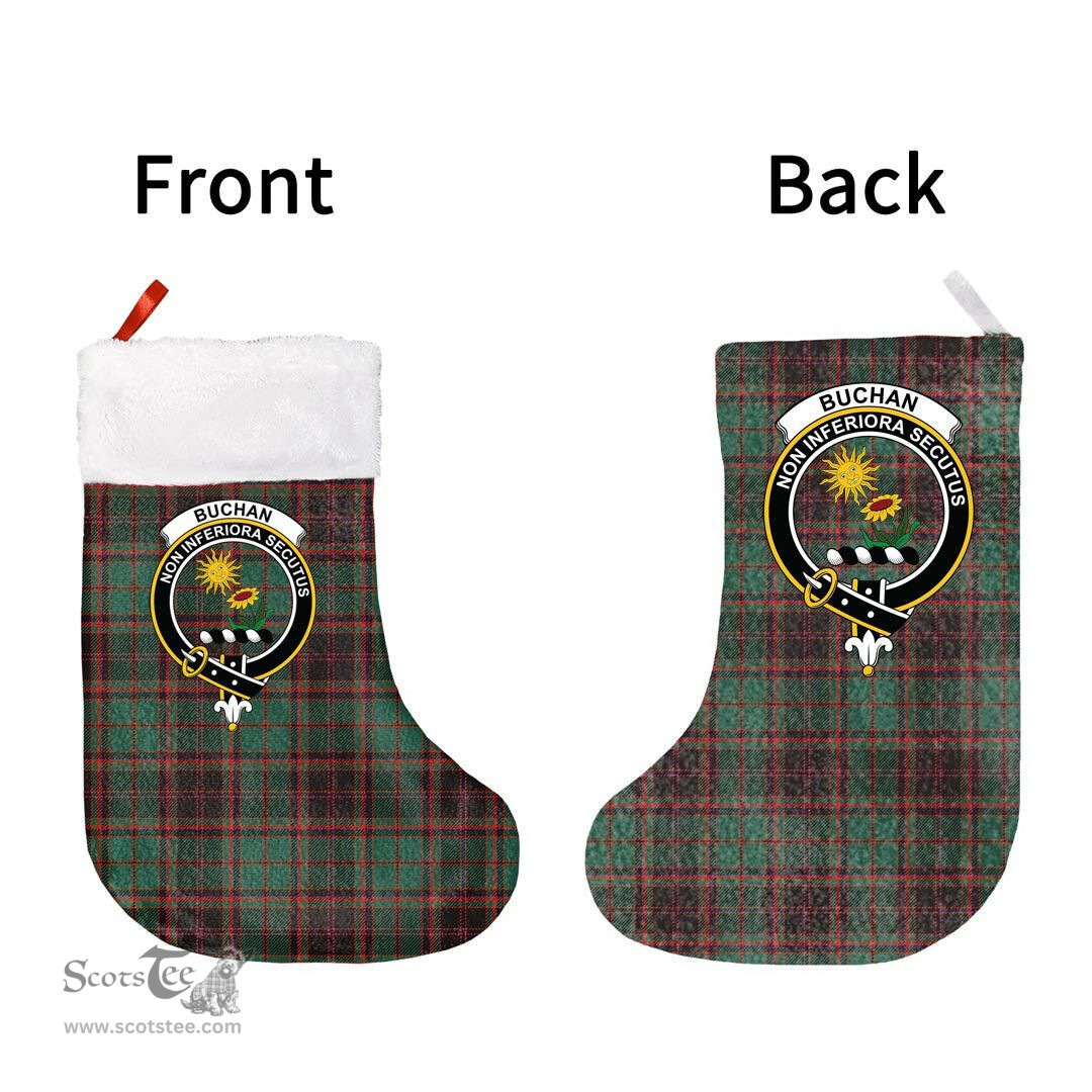 Scottish Buchan Ancient Clan Tartan Christmas Stocking - Crest Classic