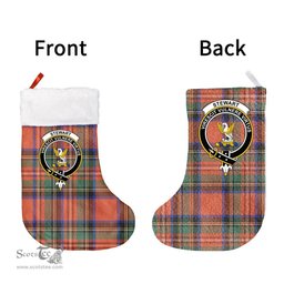 Scottish Stewart Royal Ancient Clan Tartan Christmas Stocking - Crest Classic