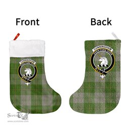 Scottish Cunningham Dress Green Dancers Clan Tartan Christmas Stocking - Crest Classic