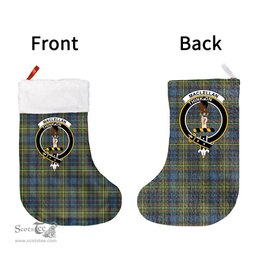 Scottish MacLellan Ancient Clan Tartan Christmas Stocking - Crest Classic
