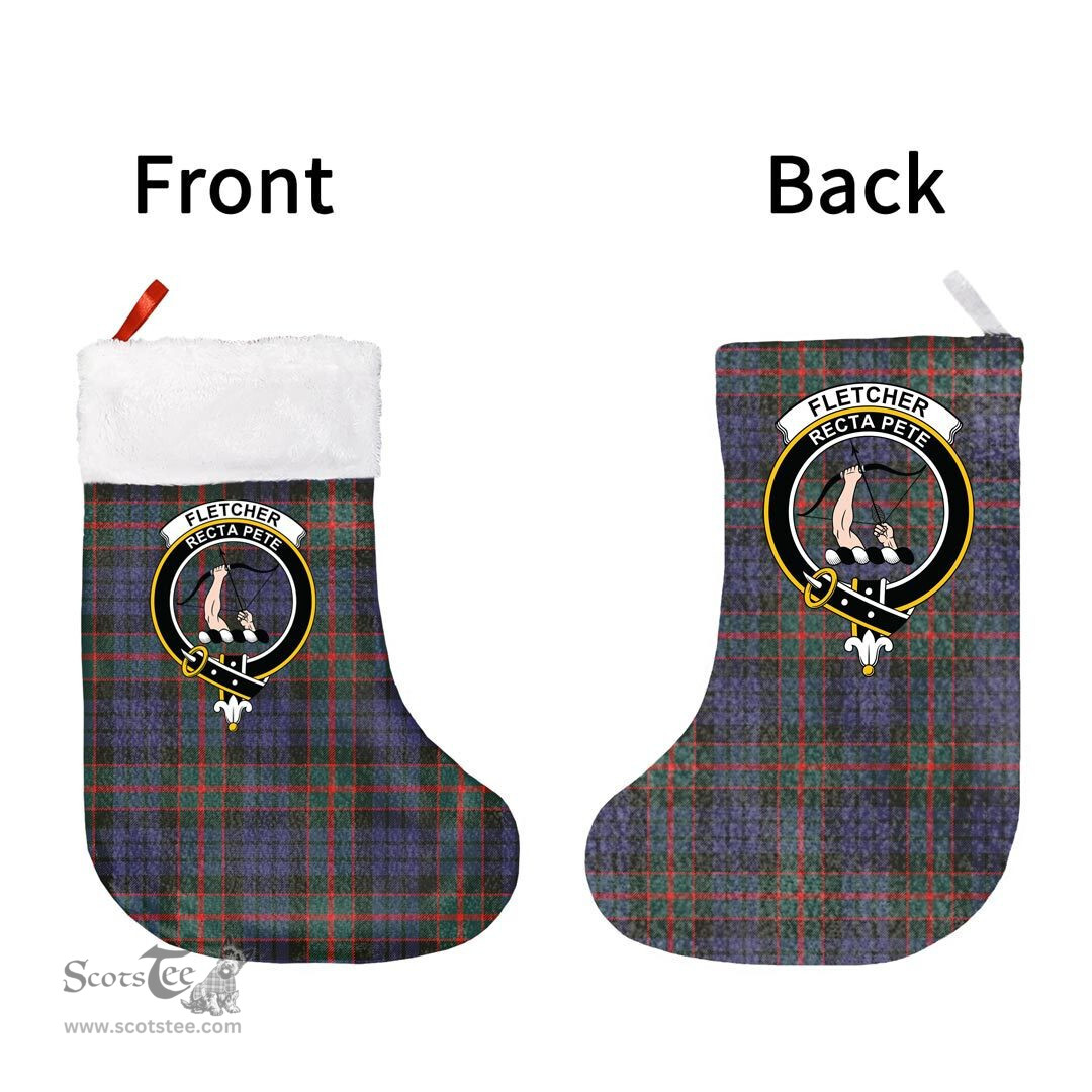 Scottish Fletcher of Dunans Clan Tartan Christmas Stocking - Crest Classic