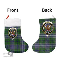 Scottish Wishart Hunting Modern Clan Tartan Christmas Stocking - Crest Classic
