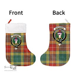 Scottish Buchanan Old Sett Clan Tartan Christmas Stocking - Crest Classic