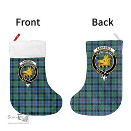 Scottish Campbell of Cawdor Ancient Clan Tartan Christmas Stocking - Crest Classic