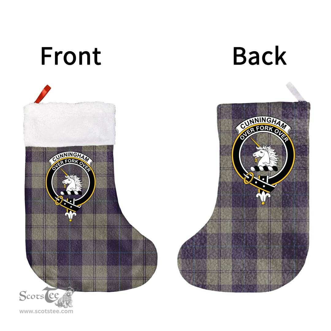 Scottish Cunningham Dress Blue Dancers Clan Tartan Christmas Stocking - Crest Classic