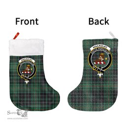 Scottish MacAulay Hunting Ancient Clan Tartan Christmas Stocking - Crest Classic