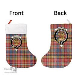 Scottish Drummond of Strathallan Clan Tartan Christmas Stocking - Crest Classic