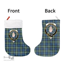 Scottish Lamont Ancient Clan Tartan Christmas Stocking - Crest Classic