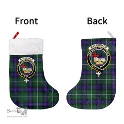Scottish MacDonald of the Isles Hunting Modern Clan Tartan Christmas Stocking - Crest Classic