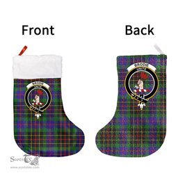 Scottish Brodie Hunting Modern Clan Tartan Christmas Stocking - Crest Classic