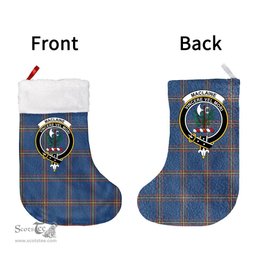 Scottish MacLaine of Loch Buie Clan Tartan Christmas Stocking - Crest Classic
