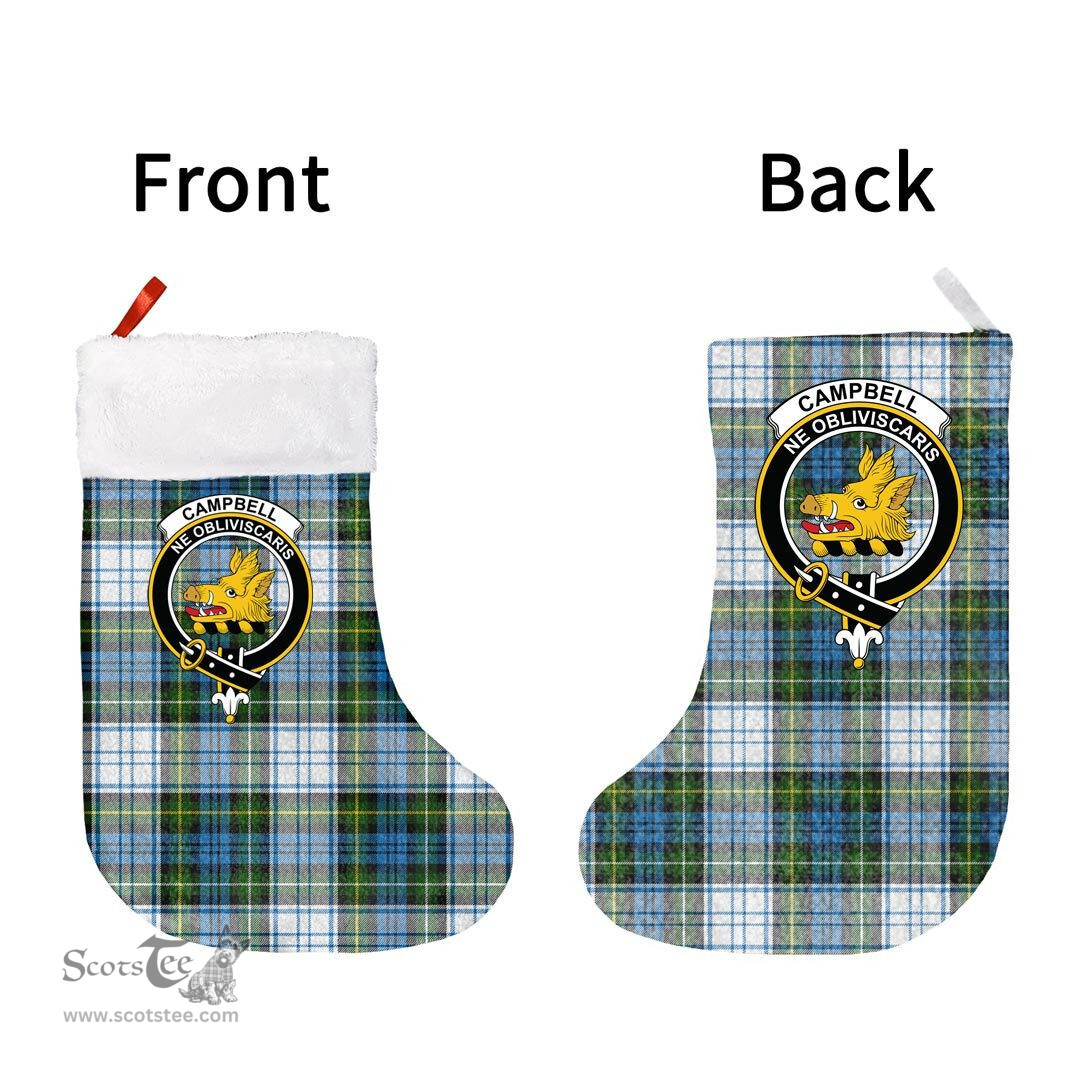 Scottish Campbell Dress Ancient Clan Tartan Christmas Stocking - Crest Classic