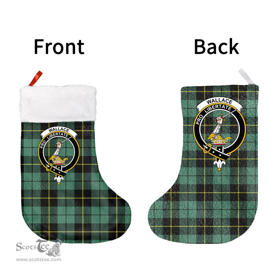 Scottish Wallace Hunting Ancient Clan Tartan Christmas Stocking - Crest Classic