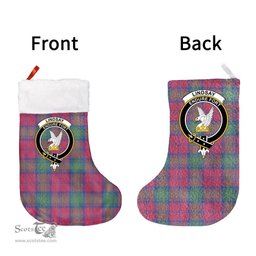 Scottish Lindsay Ancient Clan Tartan Christmas Stocking - Crest Classic