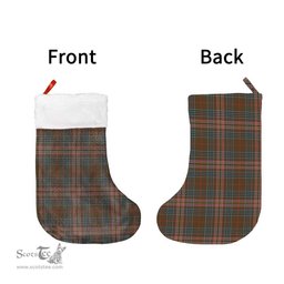 Scottish Kennedy Weathered Clan Tartan Christmas Stocking - Classic