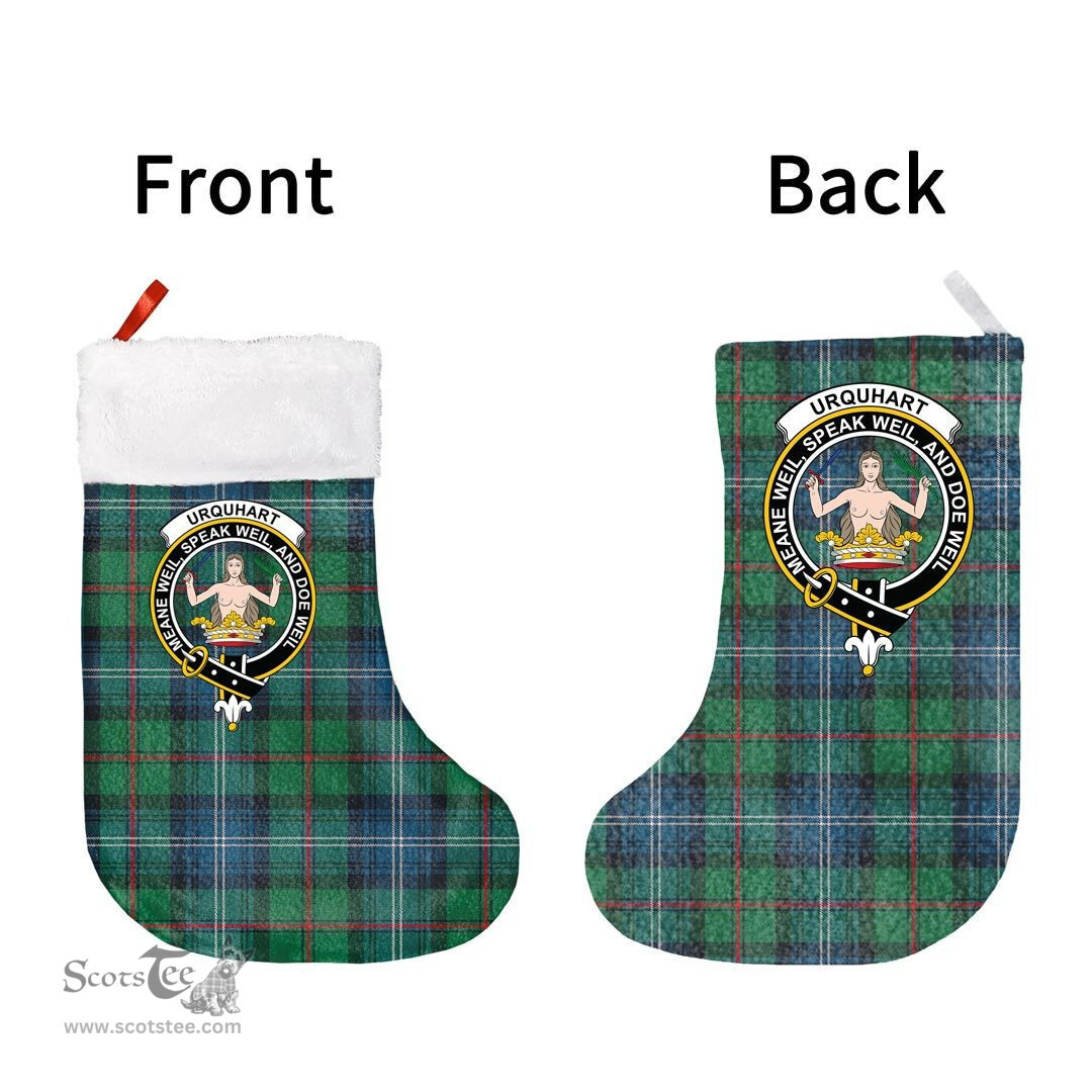Scottish Urquhart Ancient Clan Tartan Christmas Stocking - Crest Classic