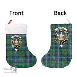 Scottish Urquhart Ancient Clan Tartan Christmas Stocking - Crest Classic