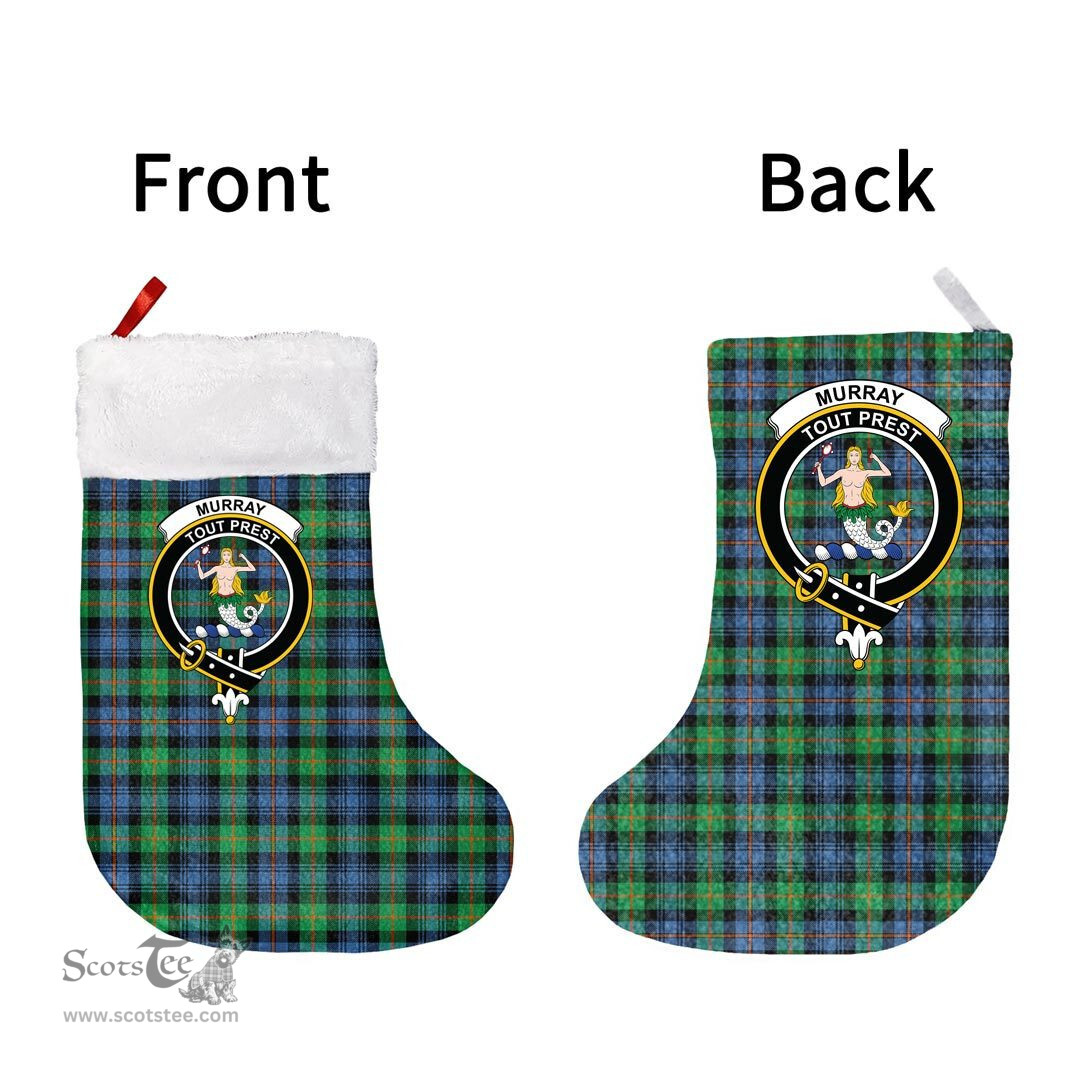 Scottish Murray of Atholl Ancient Clan Tartan Christmas Stocking - Crest Classic