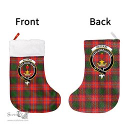 Scottish Rattray Modern Clan Tartan Christmas Stocking - Crest Classic