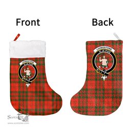Scottish Livingstone Modern Clan Tartan Christmas Stocking - Crest Classic