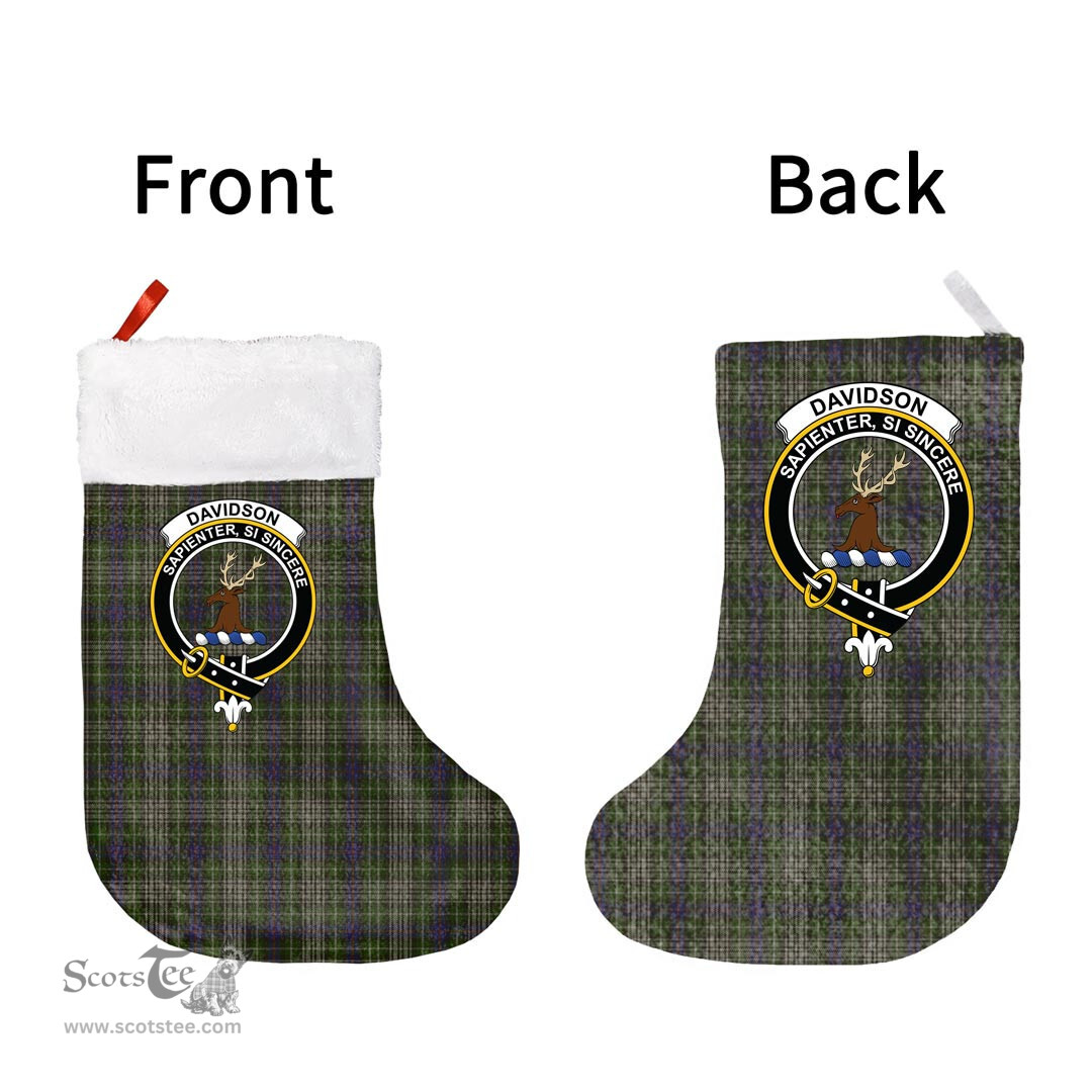 Scottish Davidson Tulloch Dress Clan Tartan Christmas Stocking - Crest Classic