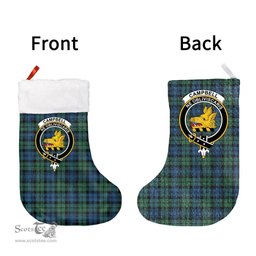 Scottish Campbell Ancient 02 Clan Tartan Christmas Stocking - Crest Classic