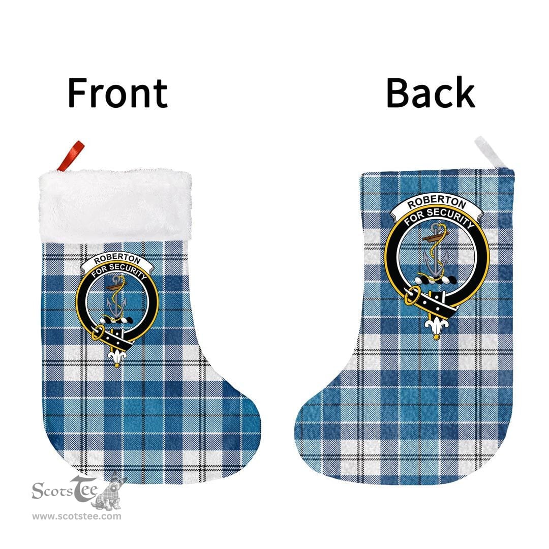 Scottish Roberton Clan Tartan Christmas Stocking - Crest Classic