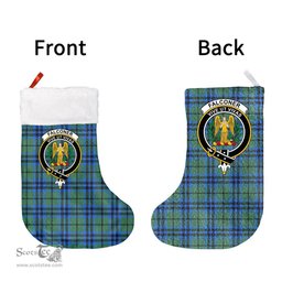 Scottish Falconer Clan Tartan Christmas Stocking - Crest Classic