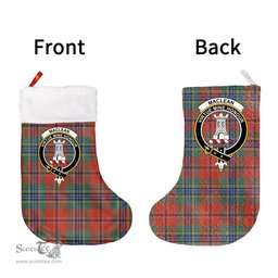 Scottish MacLean of Duart Ancient Clan Tartan Christmas Stocking - Crest Classic
