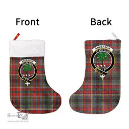 Scottish Anderson of Arbrake Clan Tartan Christmas Stocking - Crest Classic
