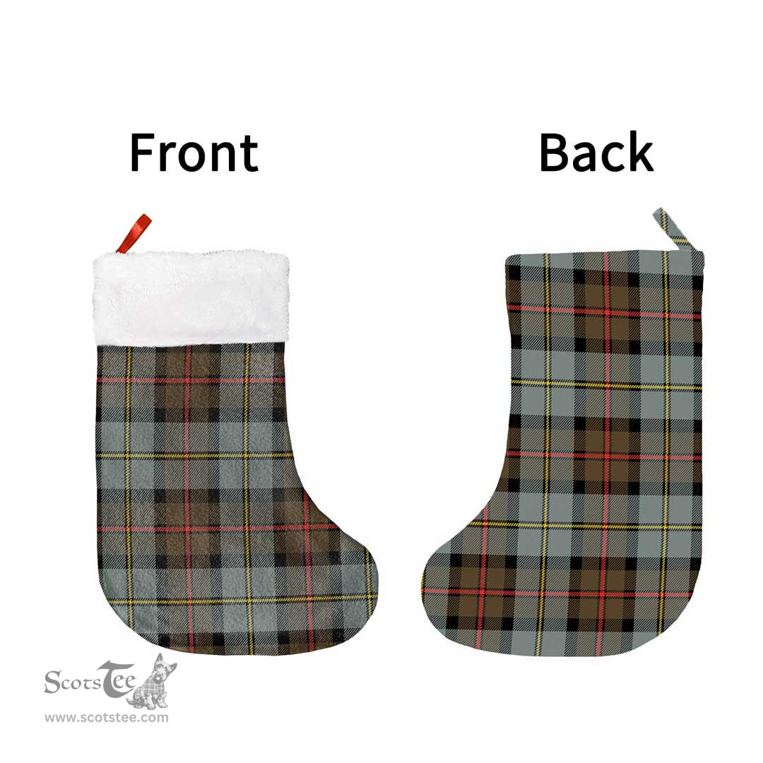 Scottish MacLeod of Harris Weathered Clan Tartan Christmas Stocking - Classic