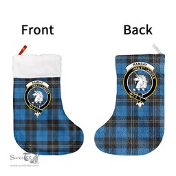 Scottish Ramsay Blue Ancient Clan Tartan Christmas Stocking - Crest Classic