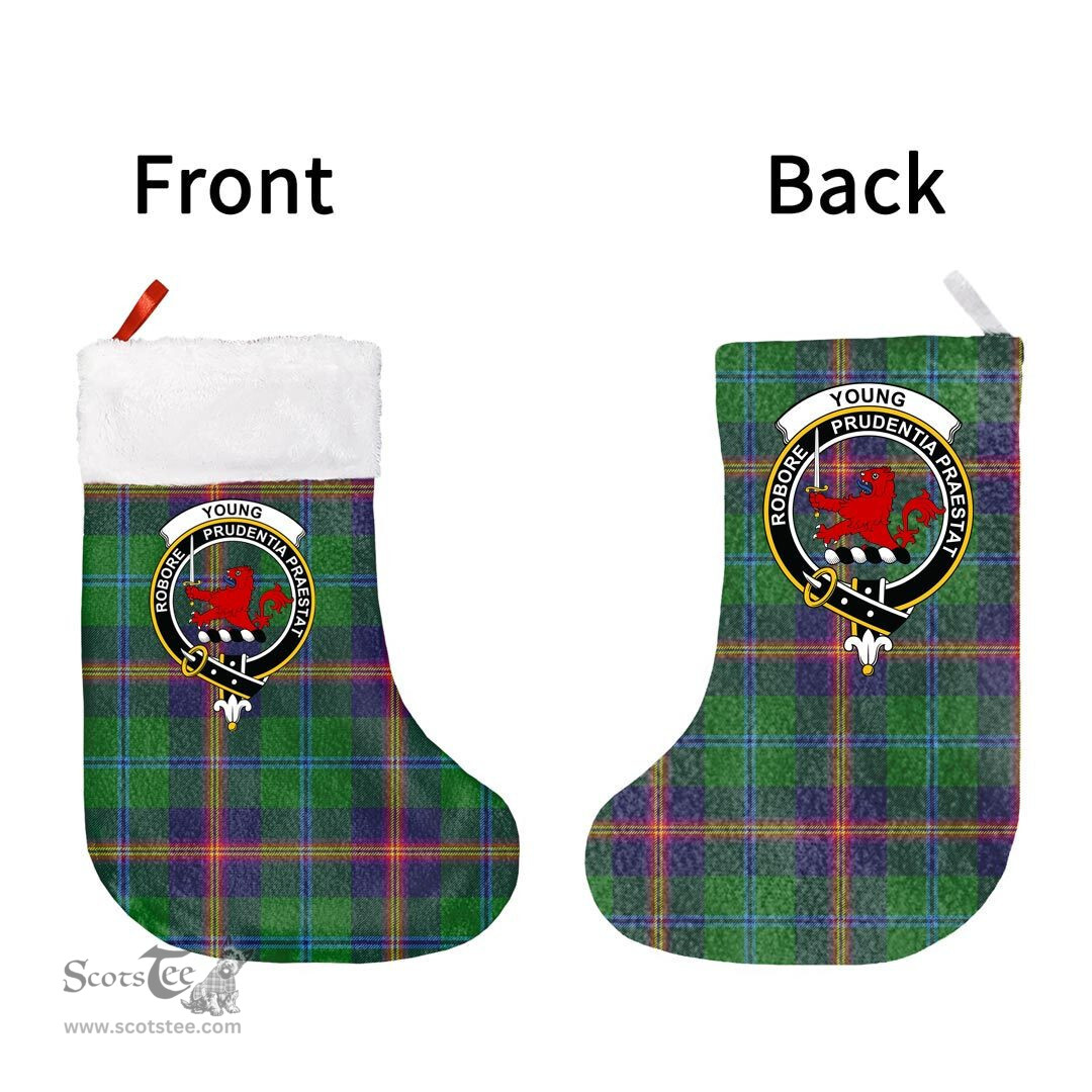 Scottish Young Modern Clan Tartan Christmas Stocking - Crest Classic