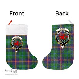 Scottish Young Modern Clan Tartan Christmas Stocking - Crest Classic