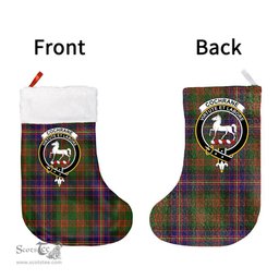 Scottish Cochrane Modern Clan Tartan Christmas Stocking - Crest Classic