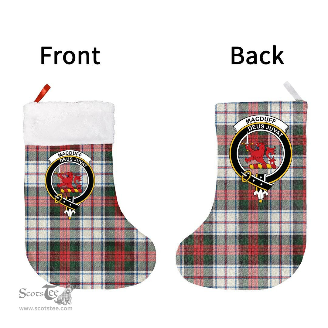 Scottish MacDuff Dress Modern Clan Tartan Christmas Stocking - Crest Classic