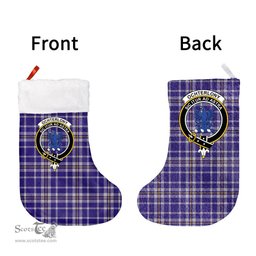 Scottish Ochterlony Clan Tartan Christmas Stocking - Crest Classic