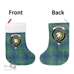 Scottish Oliphant Ancient Clan Tartan Christmas Stocking - Crest Classic
