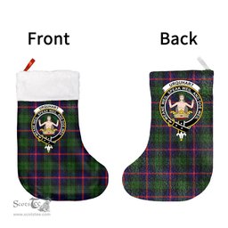 Scottish Urquhart Modern Clan Tartan Christmas Stocking - Crest Classic