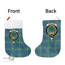 Scottish Hamilton Hunting Ancient Clan Tartan Christmas Stocking - Crest Classic