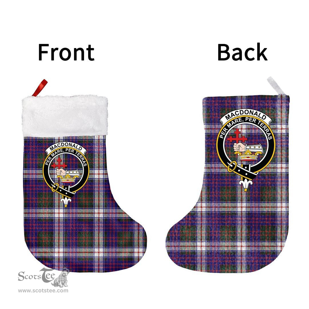 Scottish MacDonald Dress Modern Clan Tartan Christmas Stocking - Crest Classic
