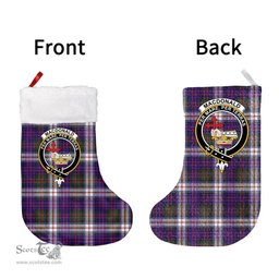 Scottish MacDonald Dress Modern Clan Tartan Christmas Stocking - Crest Classic