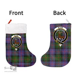 Scottish Blair Modern Clan Tartan Christmas Stocking - Crest Classic