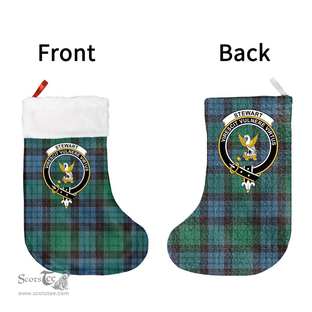 Scottish Stewart Old Ancient Clan Tartan Christmas Stocking - Crest Classic