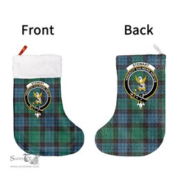 Scottish Stewart Old Ancient Clan Tartan Christmas Stocking - Crest Classic